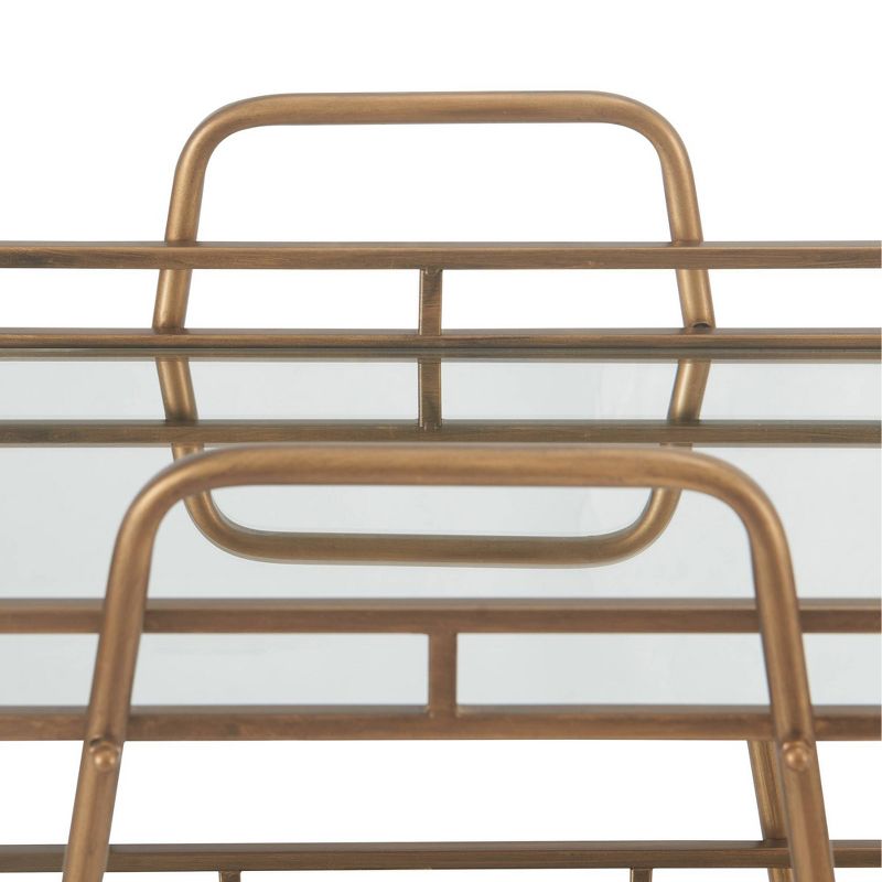 Addison Bar Cart Antique Gold - Adore Decor