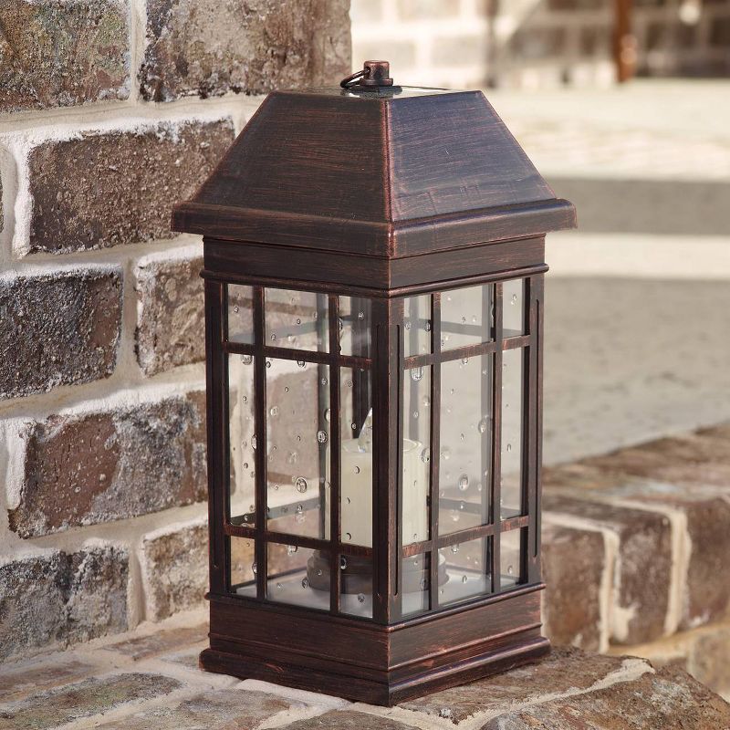 San Rafael II 15" LED Solar Mission Outdoor Lantern - Smart Living