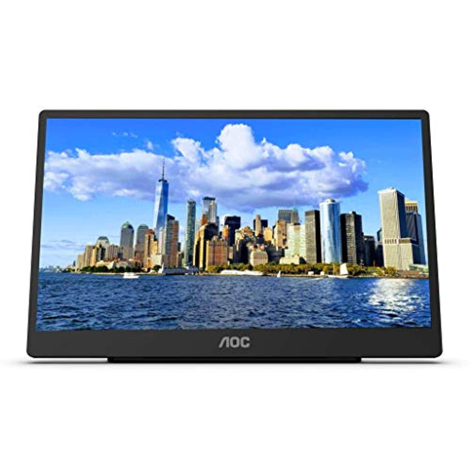 AOC - 15.6" IPS Portable USB-C Touch Monitor - Black
