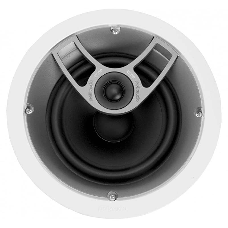 MC60 2Way inCeiling 65 Speaker Single | Dynamic Builtin Audio | Perfect for Humid IndoorEnclosed Areas | Bathrooms Kitchens Patios