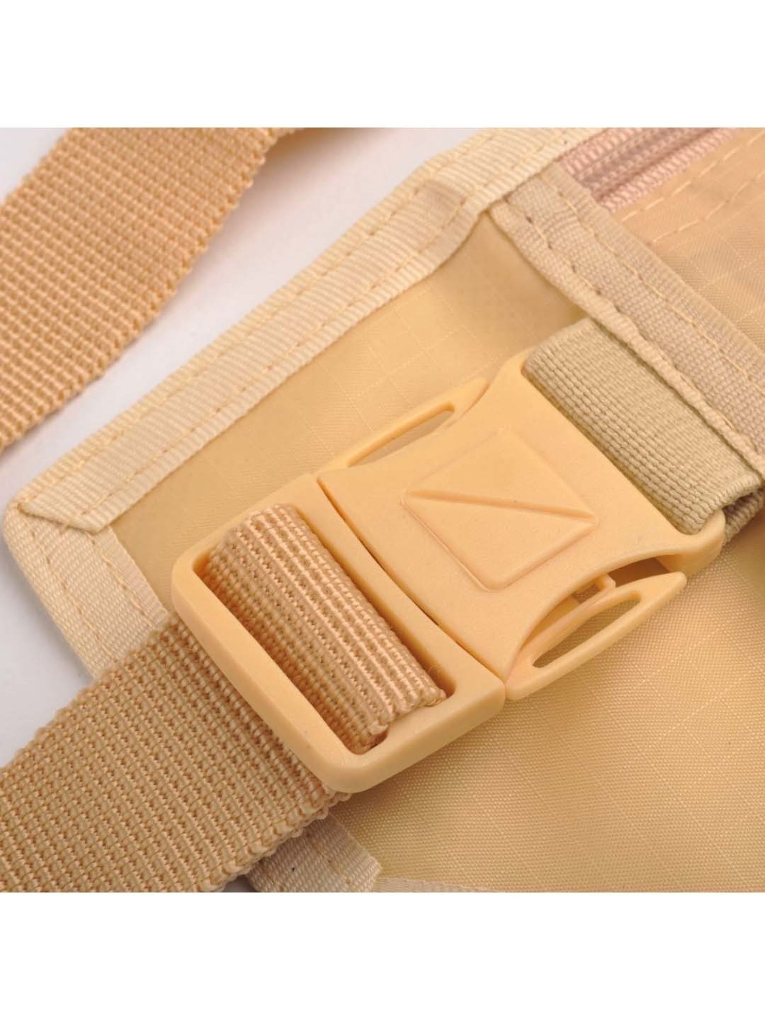 Travel Blue Beige Solid Waist Pouch