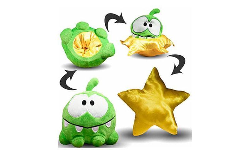 Round 5 Cut The Rope 6" Reversible Plush: Smile/Star