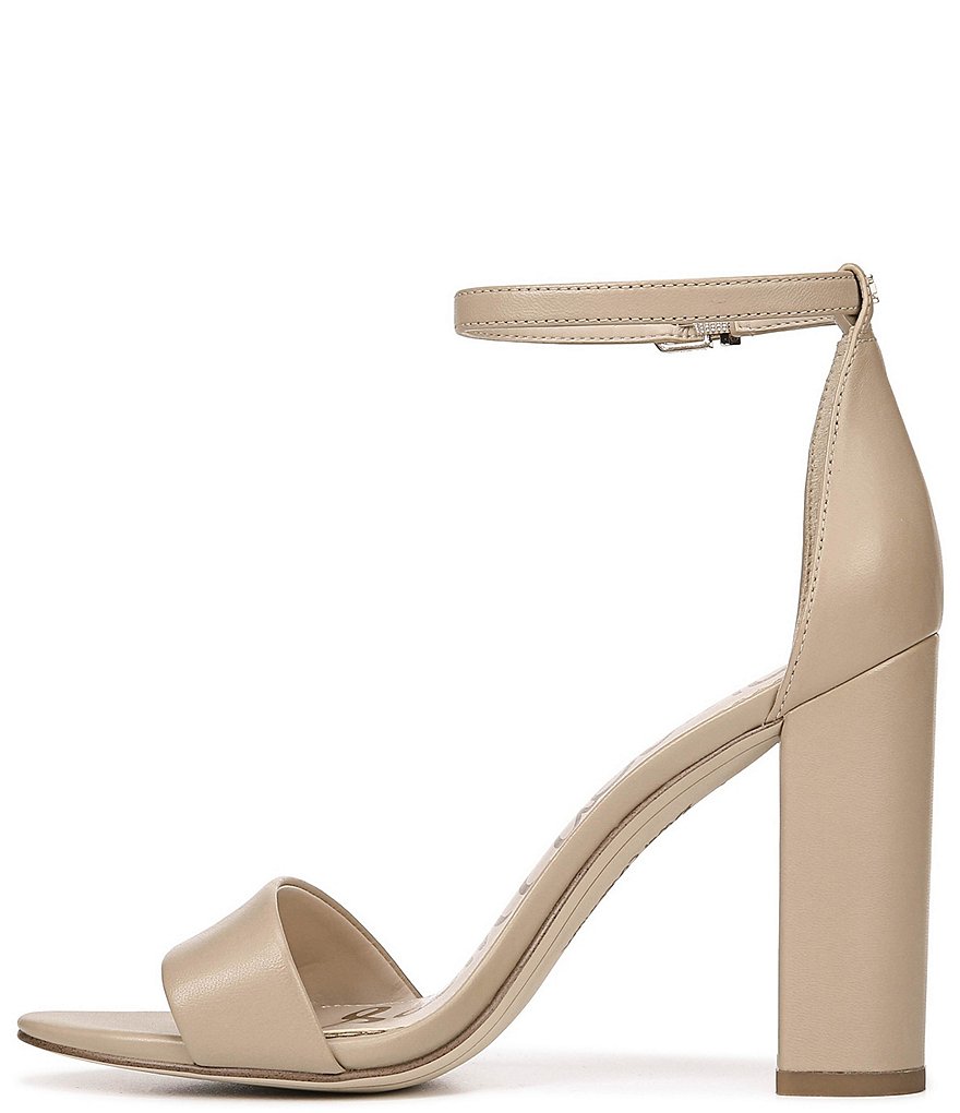 Sam Edelman Yaro Leather Ankle Strap Block Heel Dress Sandals