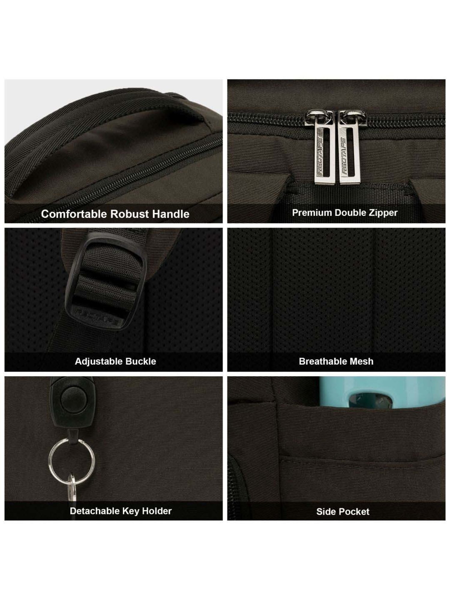 Red Tape 30 Brown Large Laptop Backpack