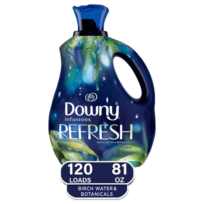 Downy Infusions Liquid Fabric Softener Refresh - Birch Water & Botanicals - 81 fl oz