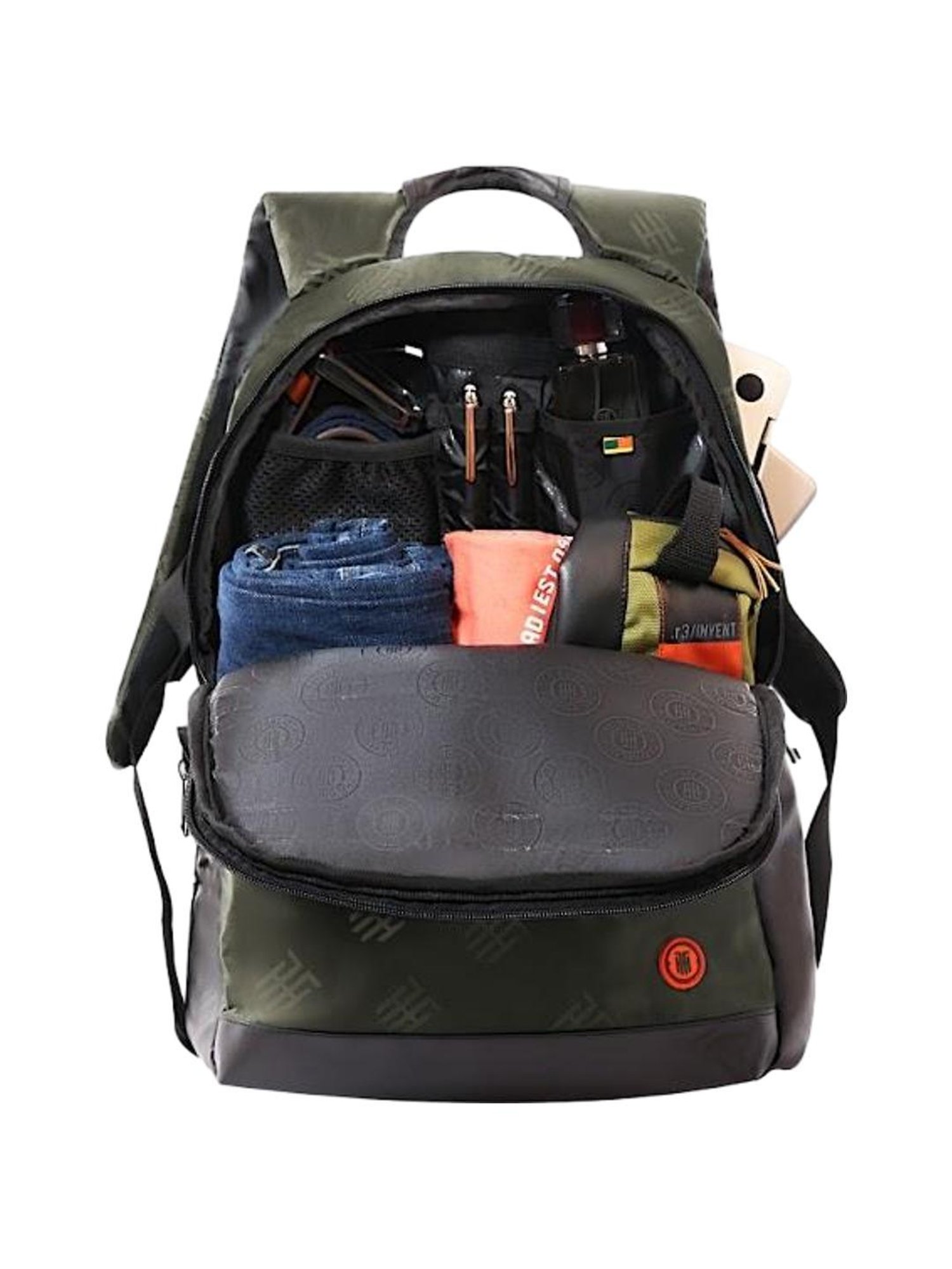 THE HOLISTIK Nomad 18.72 Ltrs Olive & Black Large Laptop Backpack