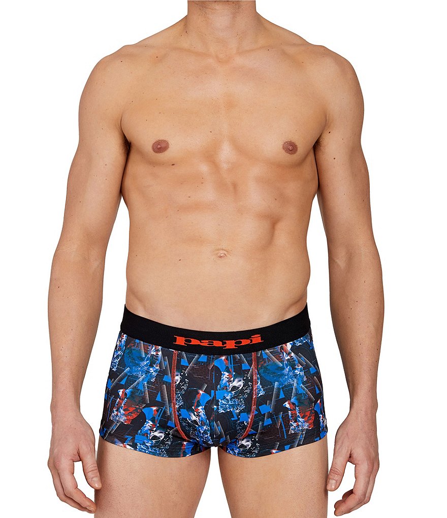 Papi Statue Print Trunks