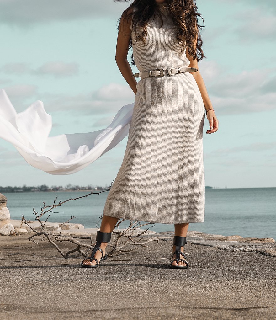 Sam Edelman Mollie Leather Ankle Band Thong Sandals