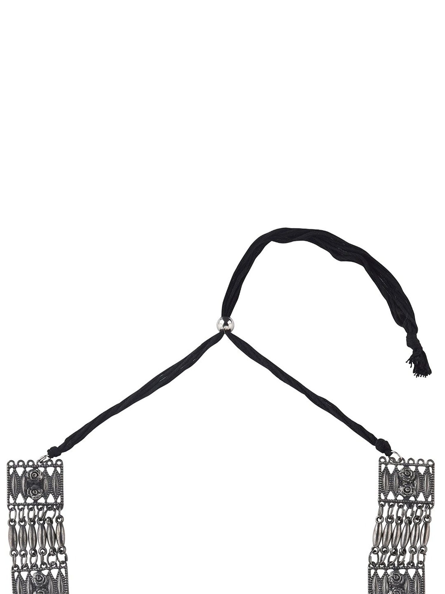 Teejh Ethnic Garul Silver Oxidized Necklaces for Women