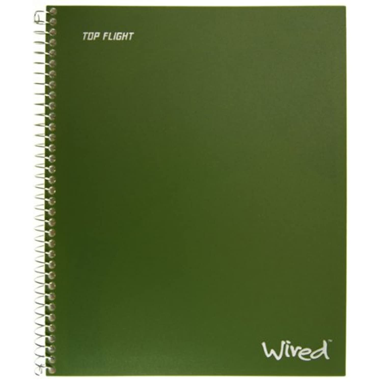 Top Flight Wired 1-Subject Notebook, 100 Sheet