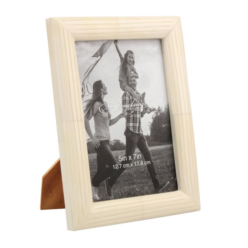5" x 7" Round Bone Single Photo Frame - Stonebriar Collection