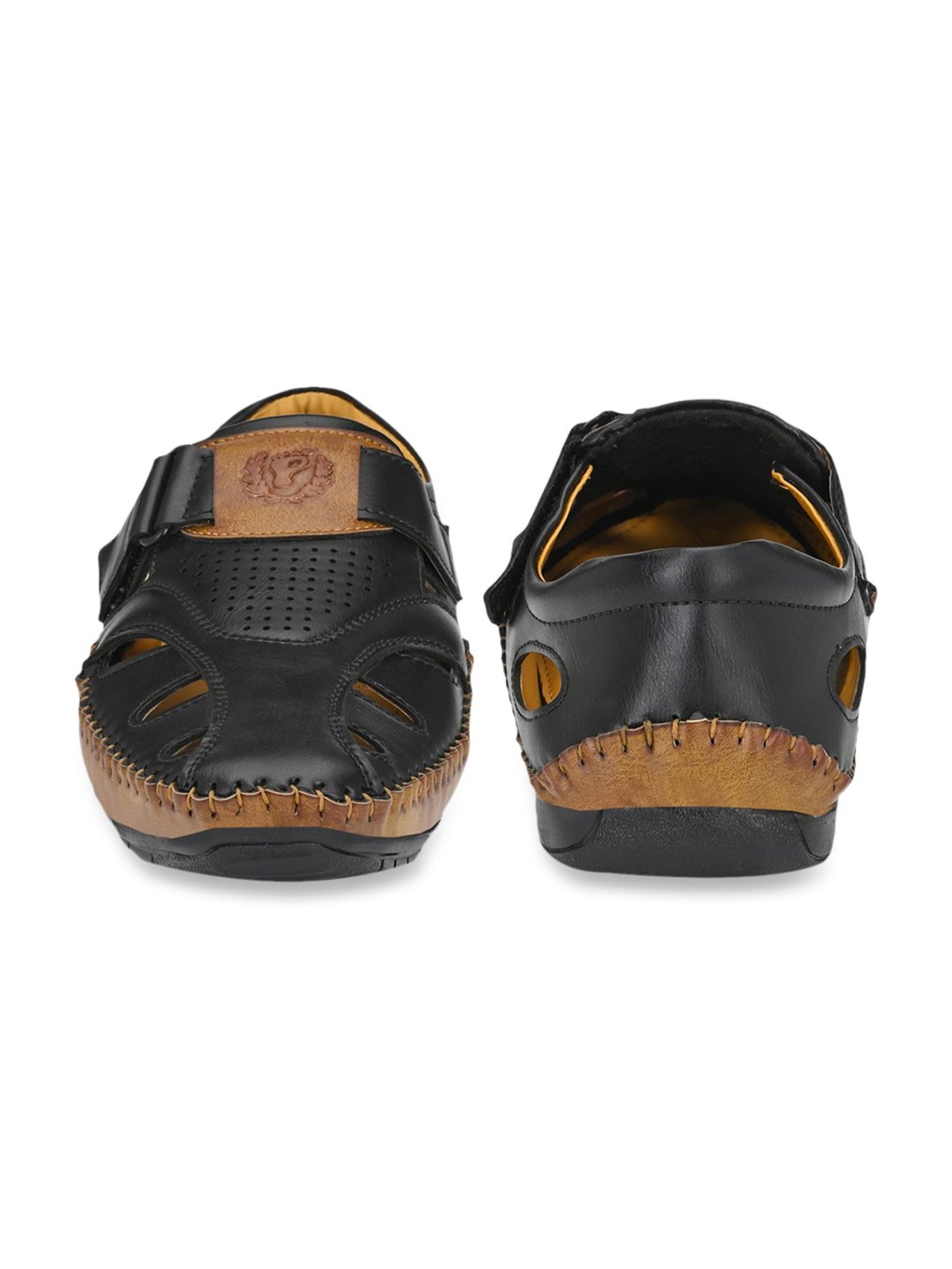 Prolific Black Fisherman Sandals