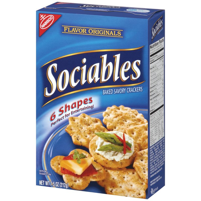 Sociables Baked Crackers - 7.5oz