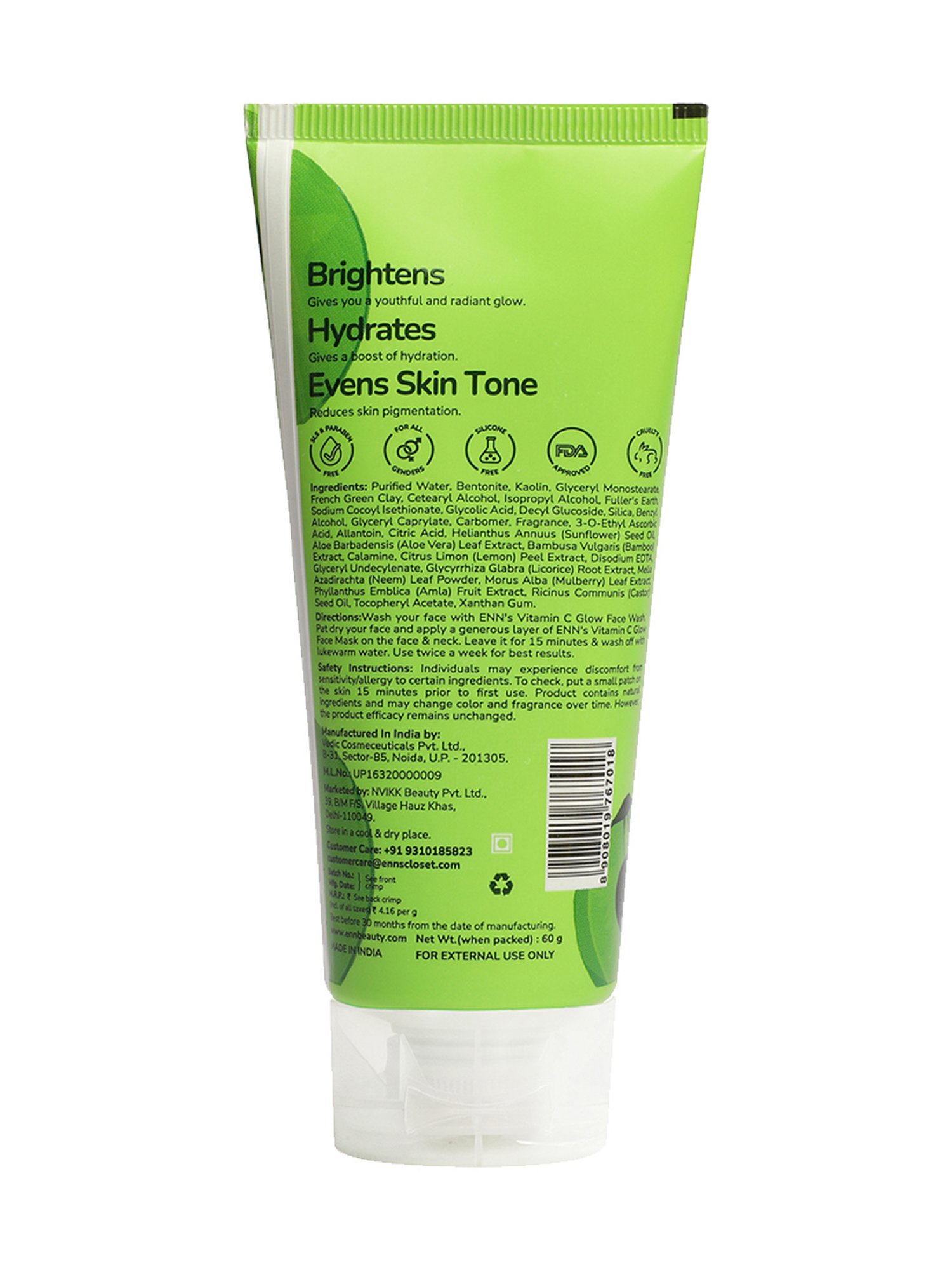 ENN Juicy Vitamin C Glow Face Wash - 100 ml