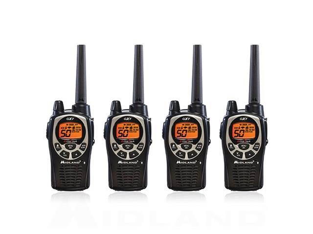 Midland GXT1000VP4, 50 Channel GMRS Two Way Radio (4 Pack)