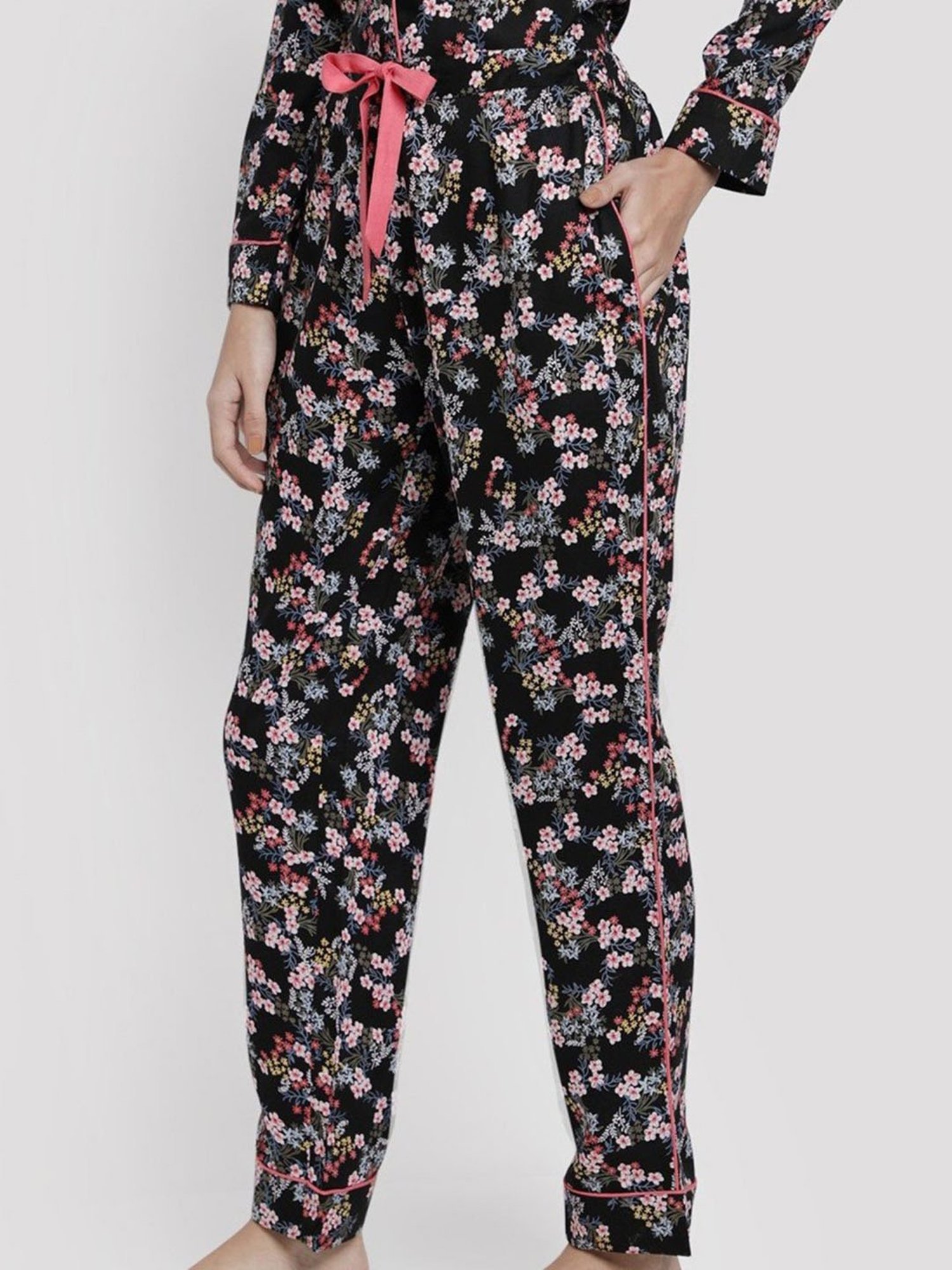Dusk Attire Multicolor Midnight Garden Pyjama Set