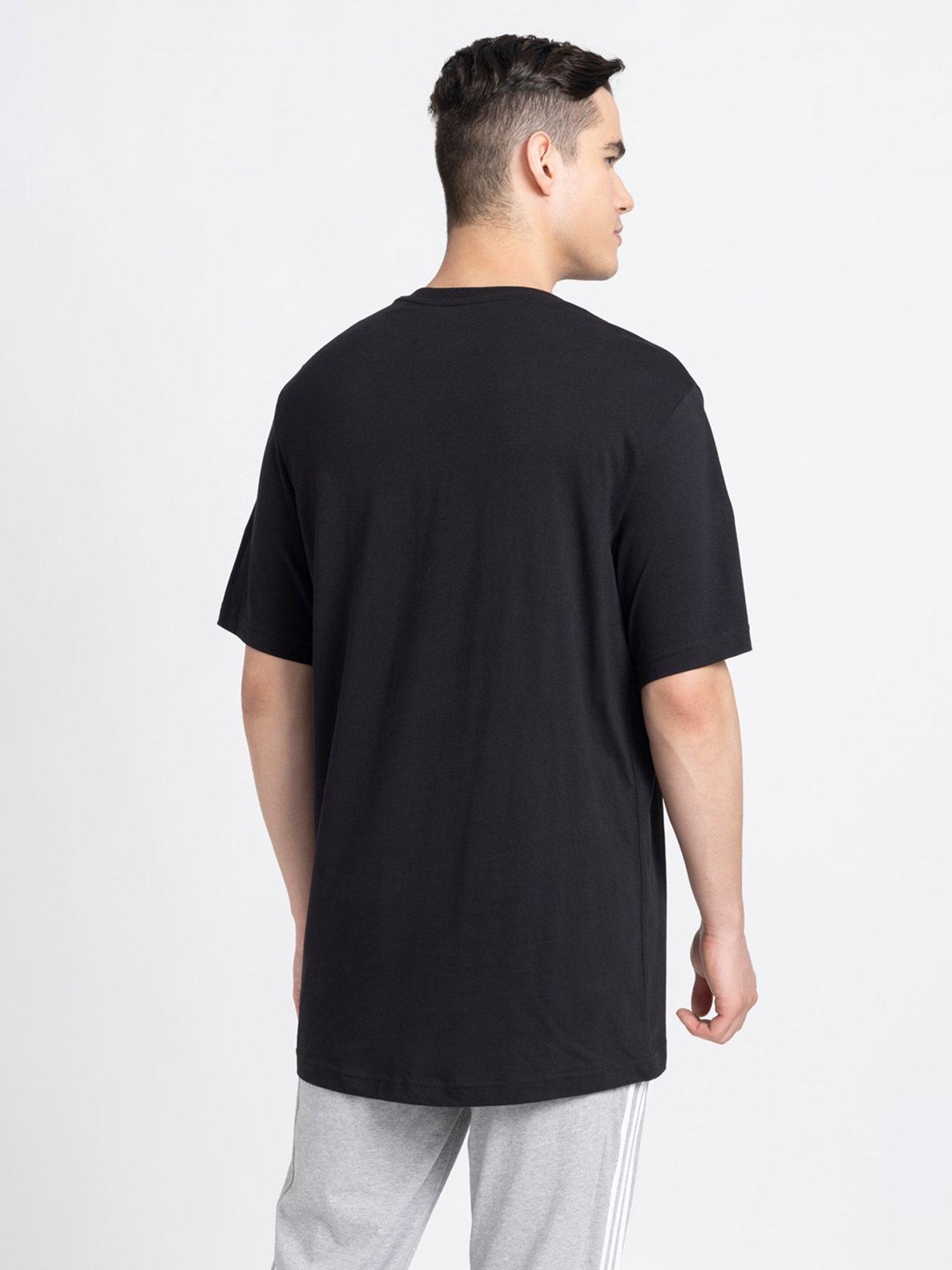 adidas ALL SZN Black Loose Fit Cotton Crew T-Shirt