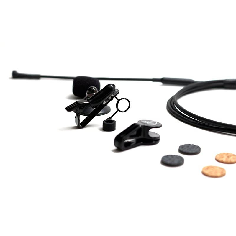 The Feather Native American Flute Microphone System with Flexible Micro-Gooseneck by