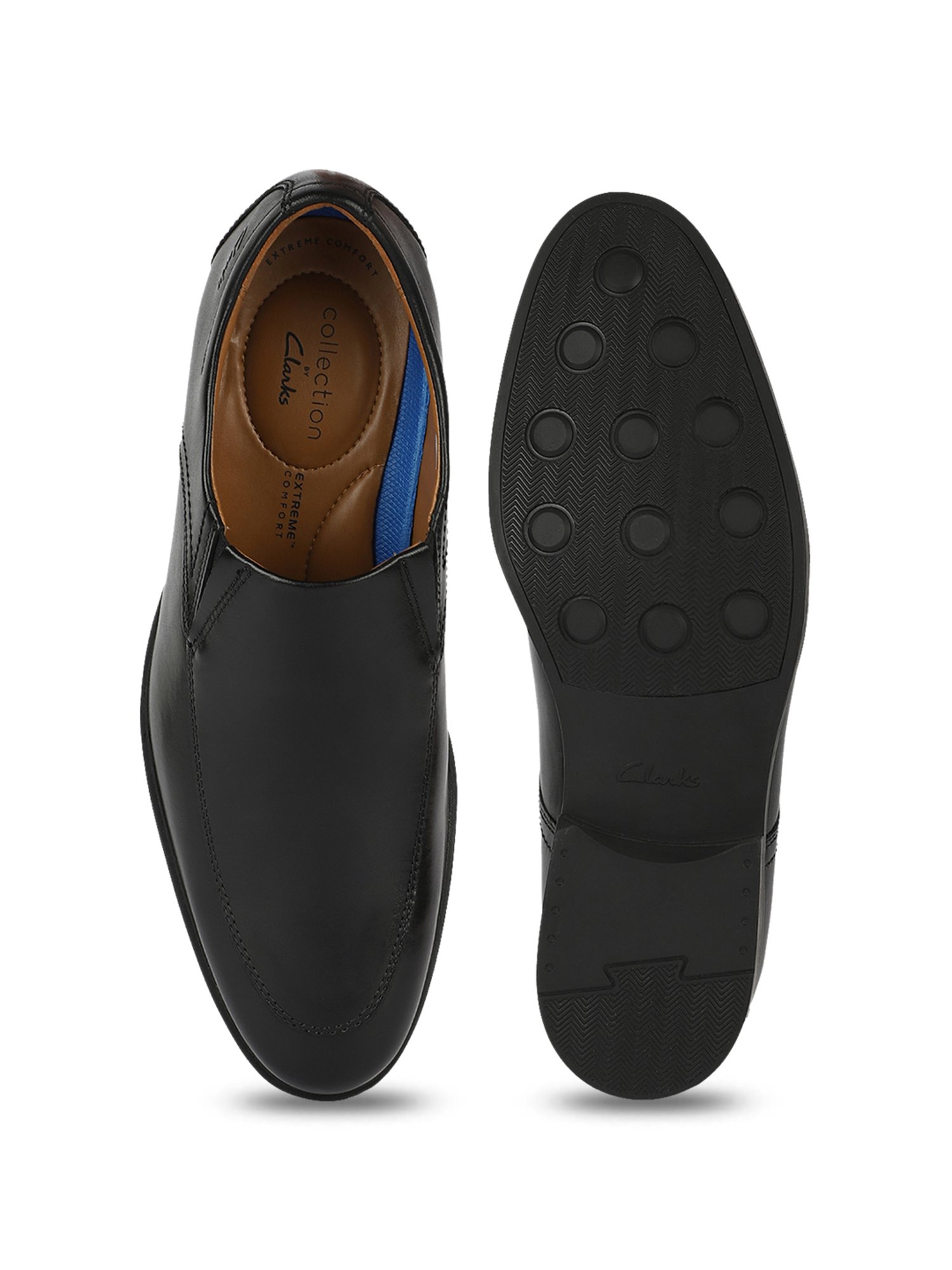 Clark Men's Whiddon Step Black Casual Slip-Ons