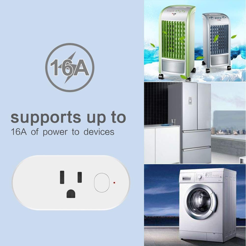 Smart Light Bulbs, Alexa Light Bulb, Smart Bulbs that Work with Alexa & Google Assistant, WiFi Light Bulbs A19 Daylight (5000K) No Hub Required, 800LM 60W Equivalent High CRI>90, 2 Pack