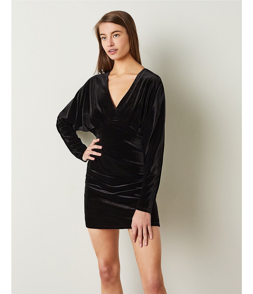 Blondie Nites High-Neck Shimmering Metallic Sheath Dress