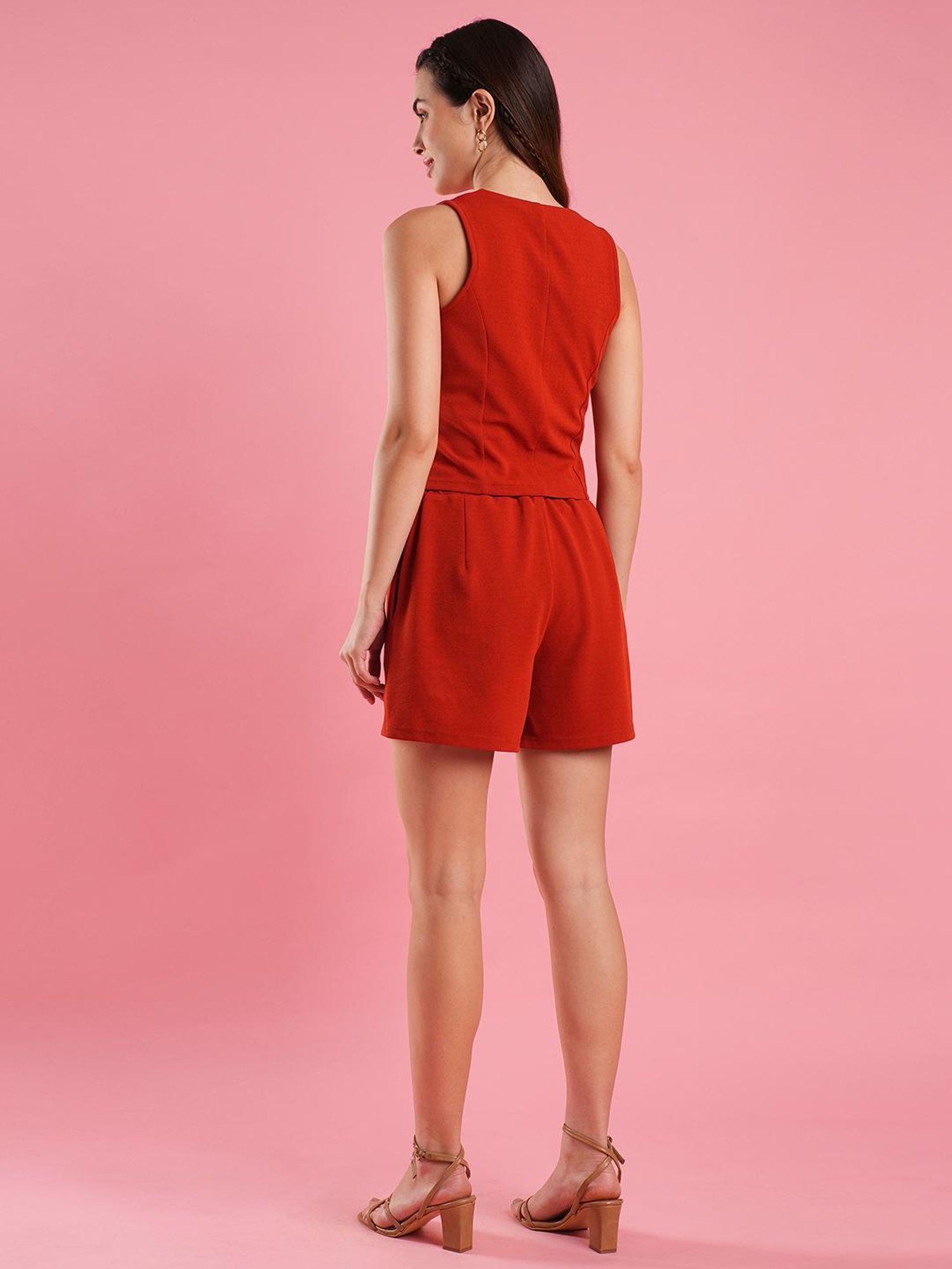 Belle Fille Blue Floral Print Playsuit