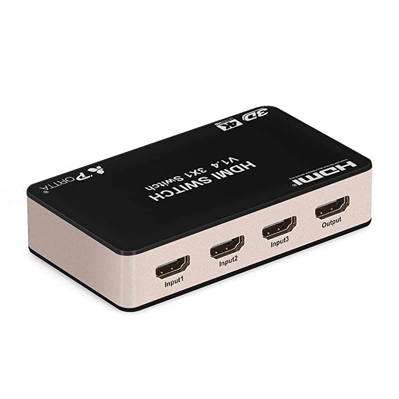 4PET0301SC V1.4 3 Port HDMI Switch with IR Remote 3D 4Kx2K(340MHz)