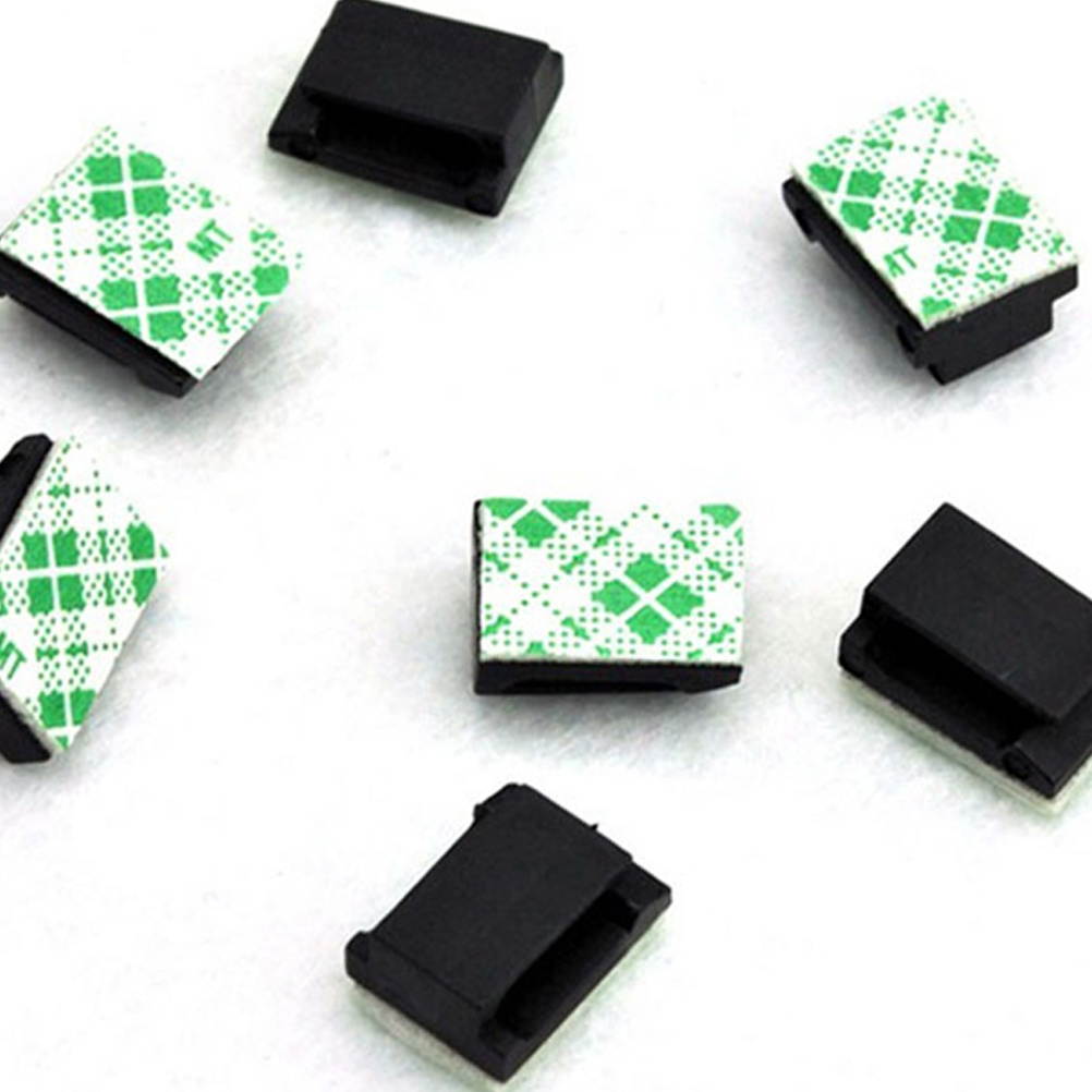 40Pcs Car SUV GPS Data Cable Fixed Clips Self Adhesive Cord Tie