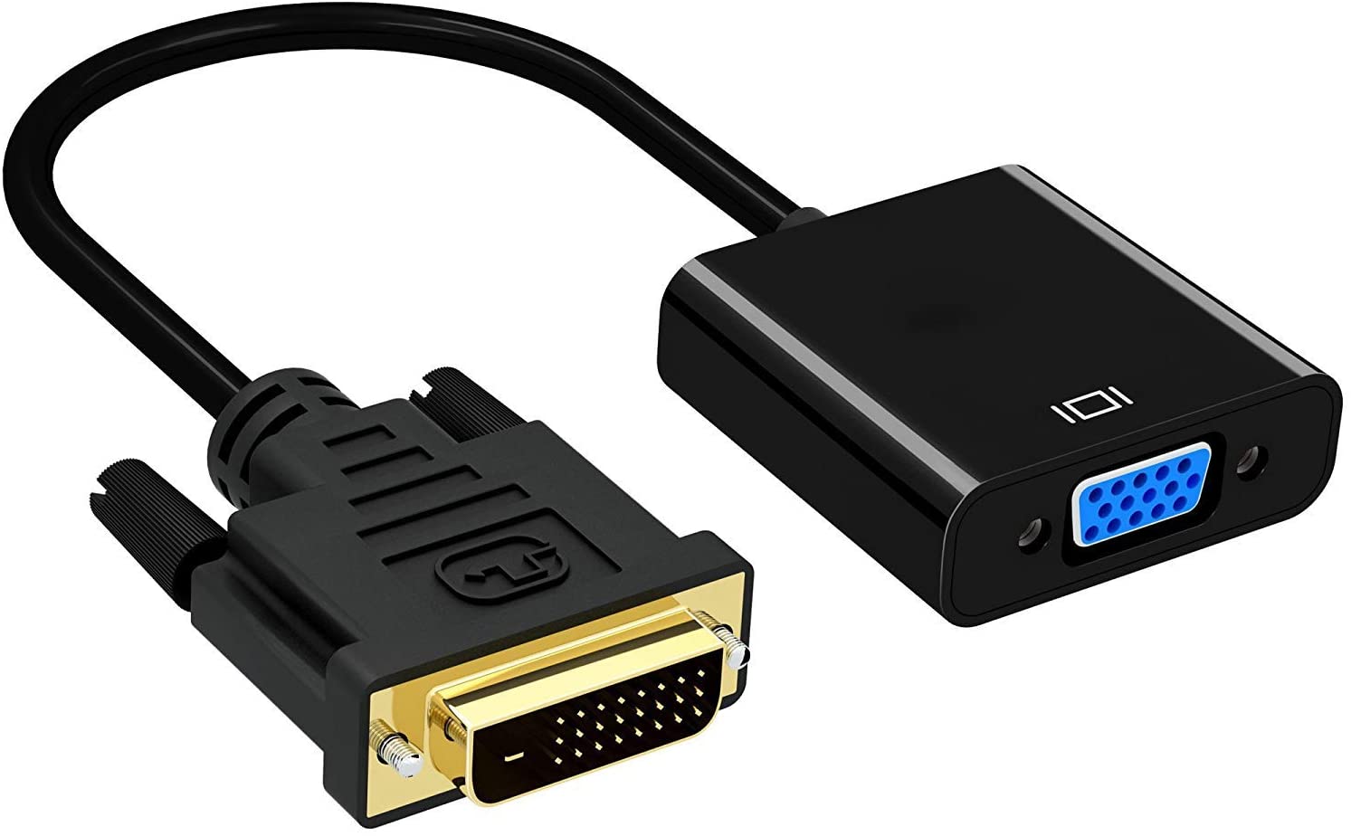 DisplayPort to VGA Gold-Plated DP to VGA Adapter (Male to Female) Compatible for Lenovo, Dell, HP, ASUS