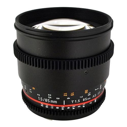 Rokinon 85mm T/1.5 Cine Aspherical Lens for Micro Four Thirds System #CV85M-MFT