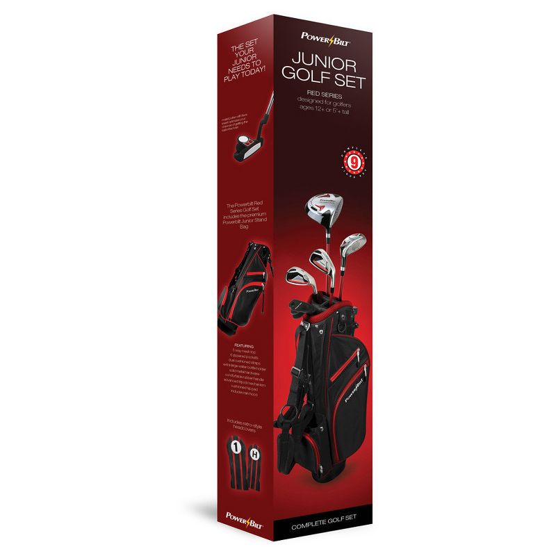 PowerBilt Junior Boys' 3-Club Set Right Hand - Orange (Ages 3-5)