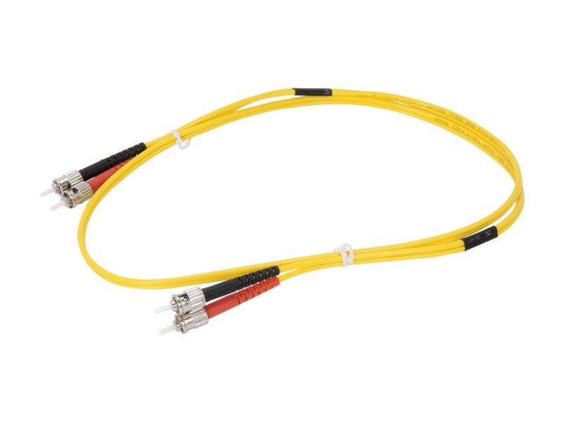 Fiber Optic Cable LC-LC 9/125 Duplex Single-Mode Fiber Cable Yellow 5 meters
