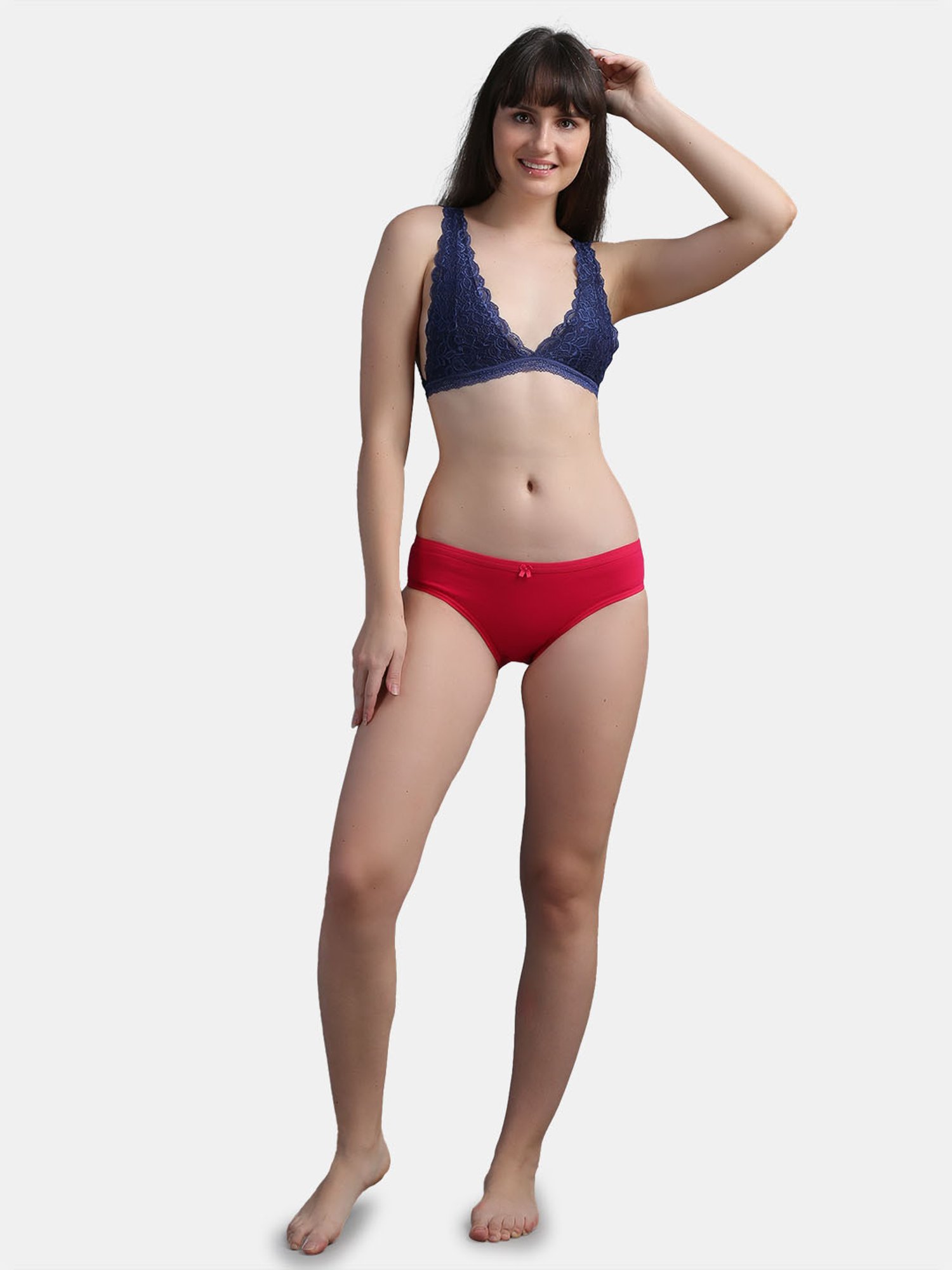 N-Gal Navy Non-wired Non-padded Bralettes Bra