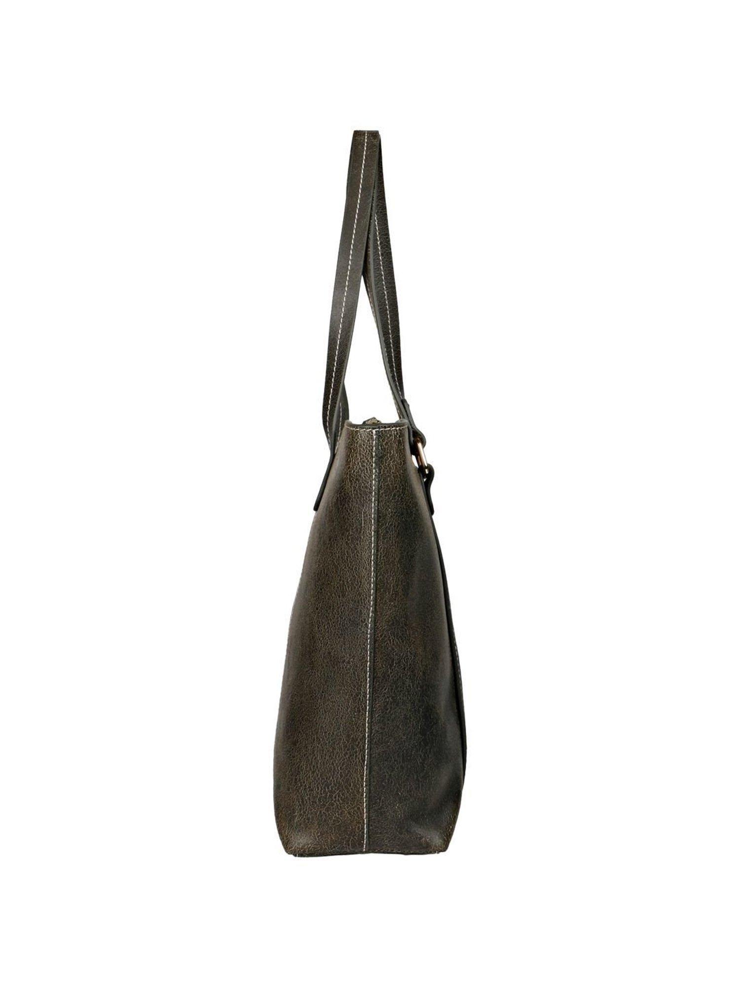 Saint G Black  Solid Medium Tote Handbag