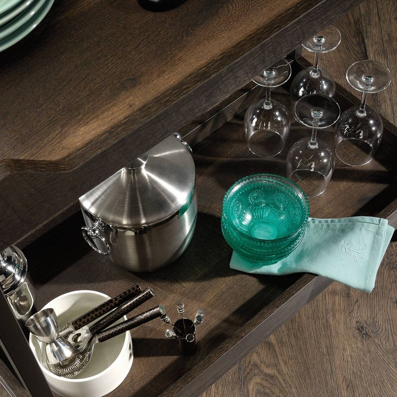 North Avenue Cart Smoked Oak - Sauder