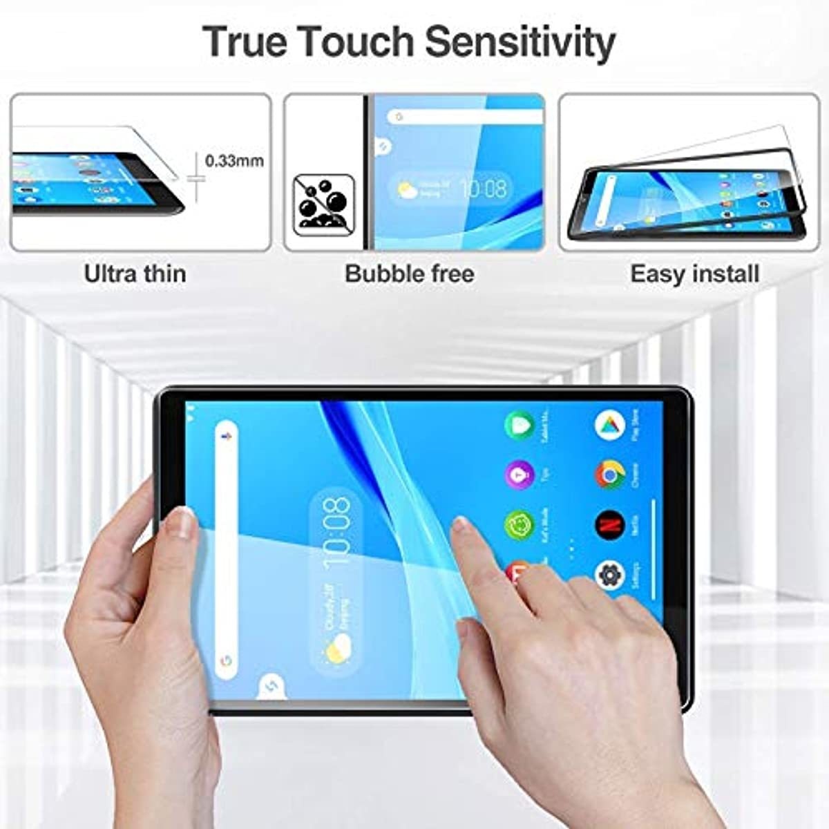 ProCase Kids Case for Lenovo Tab M8 HD/Smart Tab M8 / Tab M8 FHD 2019 Bundle with [2 Pack] ProCase Screen Protector for Lenovo Tab M8 HD/Smart Tab M8 / Tab M8 FHD 2019
