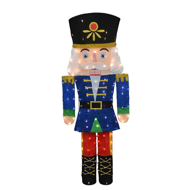 60" Candy Cane Lane 2D Pre-Lit Yard Art Nutcracker