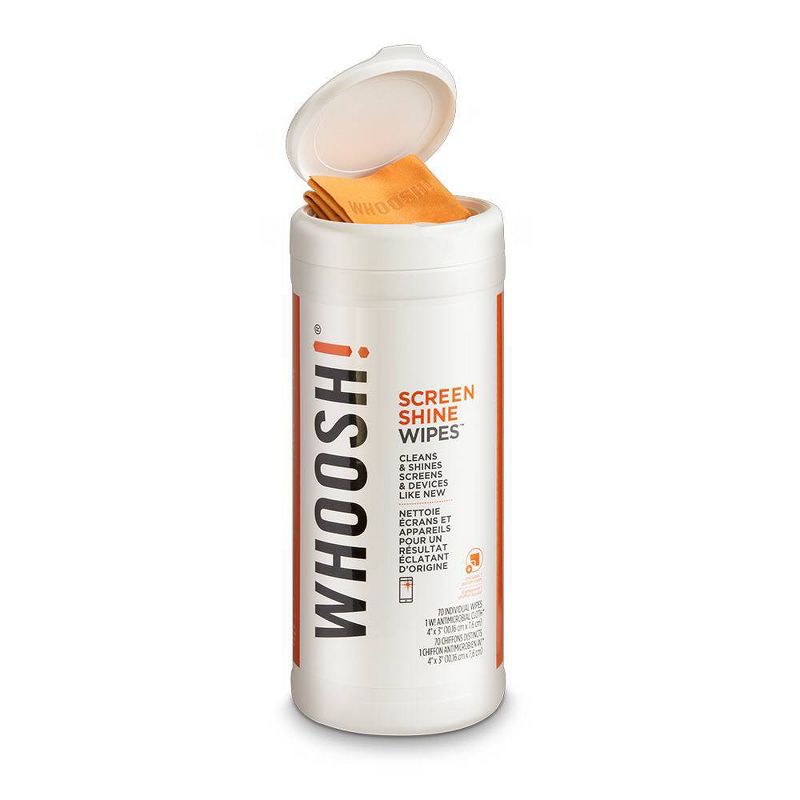 WHOOSH! Screen Shine Wipes - 70ct