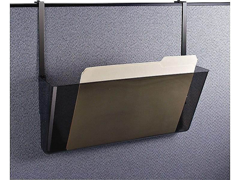 OIC 1-Pocket Plastic Wall File Smoke (21441)