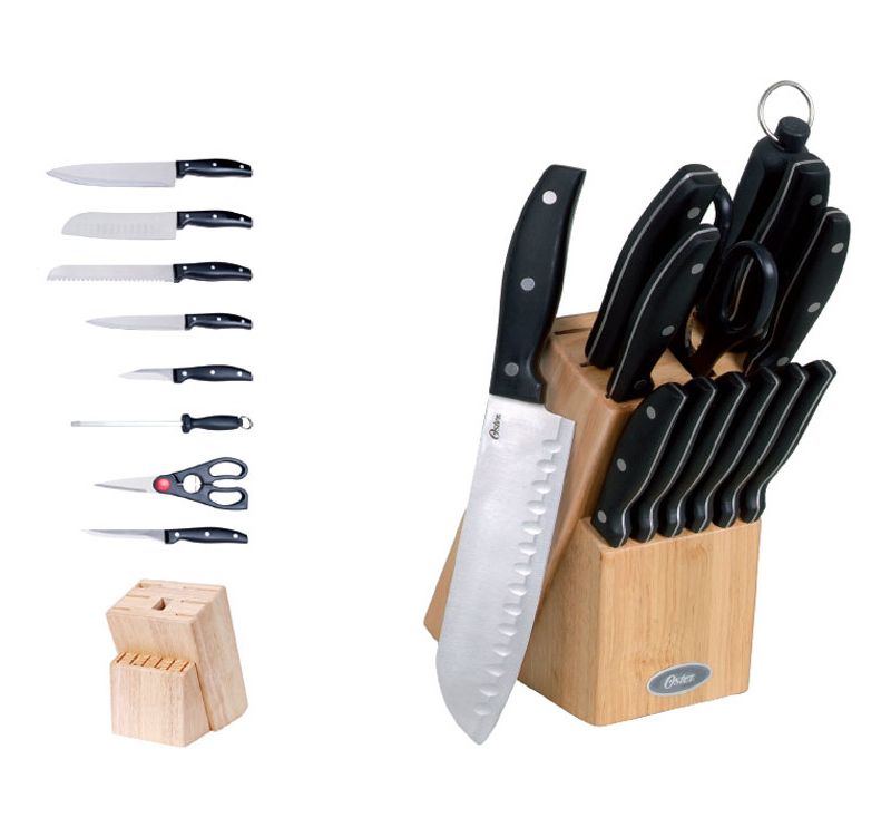 BergHOFF Rosewood 7 Pc Stainless Steel Cutlery Set with Block