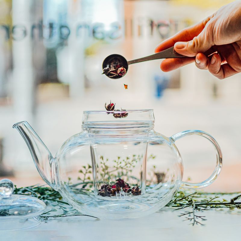 GROSCHE Monaco Glass Teapot with Glass Tea Infuser, 42 fl oz. Capacity