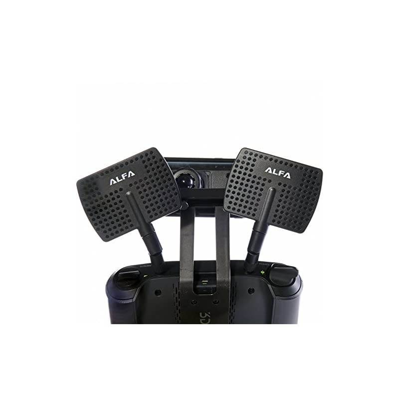 24HGz 7dBi RPSMA Panel ScrewOn Swivel Antenna Netwrok Adaptors Also Works for 3DR Solo Drone DJI Phantom 3 Drone Yuneec Typhoon H ST16 Controller adds Range