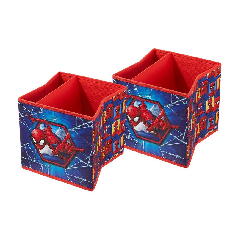 9" Set of 2 Spider-Man Soft Storage Bins