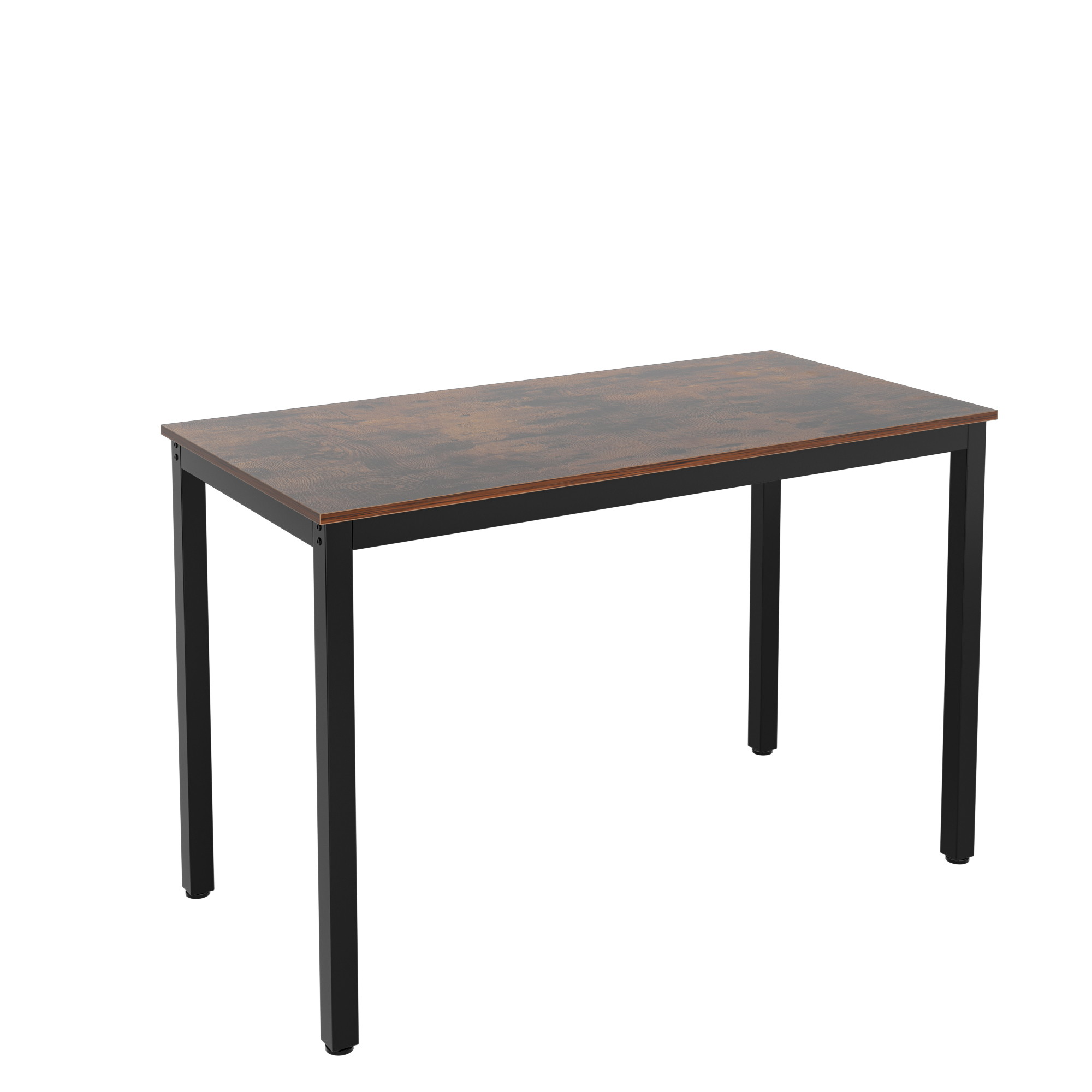 Computer Desk Home Office Desk Gaming Desk Large Corner Writing Black Student Art Modren Sturdy Simple Style PC Wood and Metal Desk Workstation for Small Space,Vintage