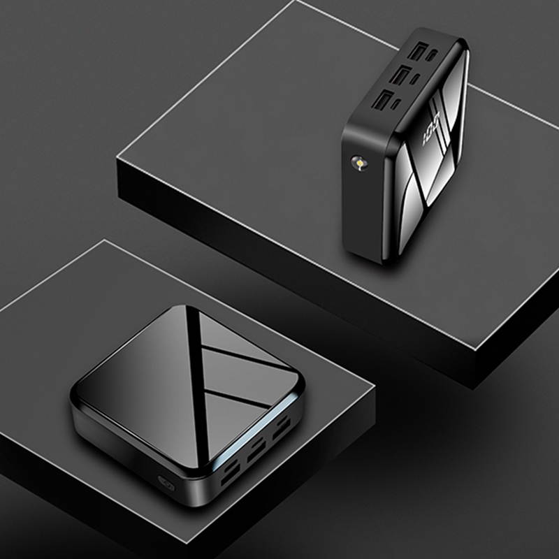 New Arrival Mini qi power bank External Battery Charger 2000000mAh powerbank 3USB Charger with lcd and led power bank