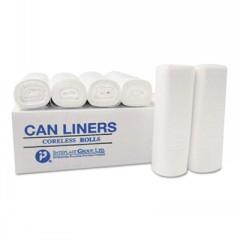 Inteplast Group EC242406K High-Density Can Liner, 24 x 24, 10-Gallon, 6 Micron, Black, 50/Roll, 200 Rolls/Carton, 1 Carton