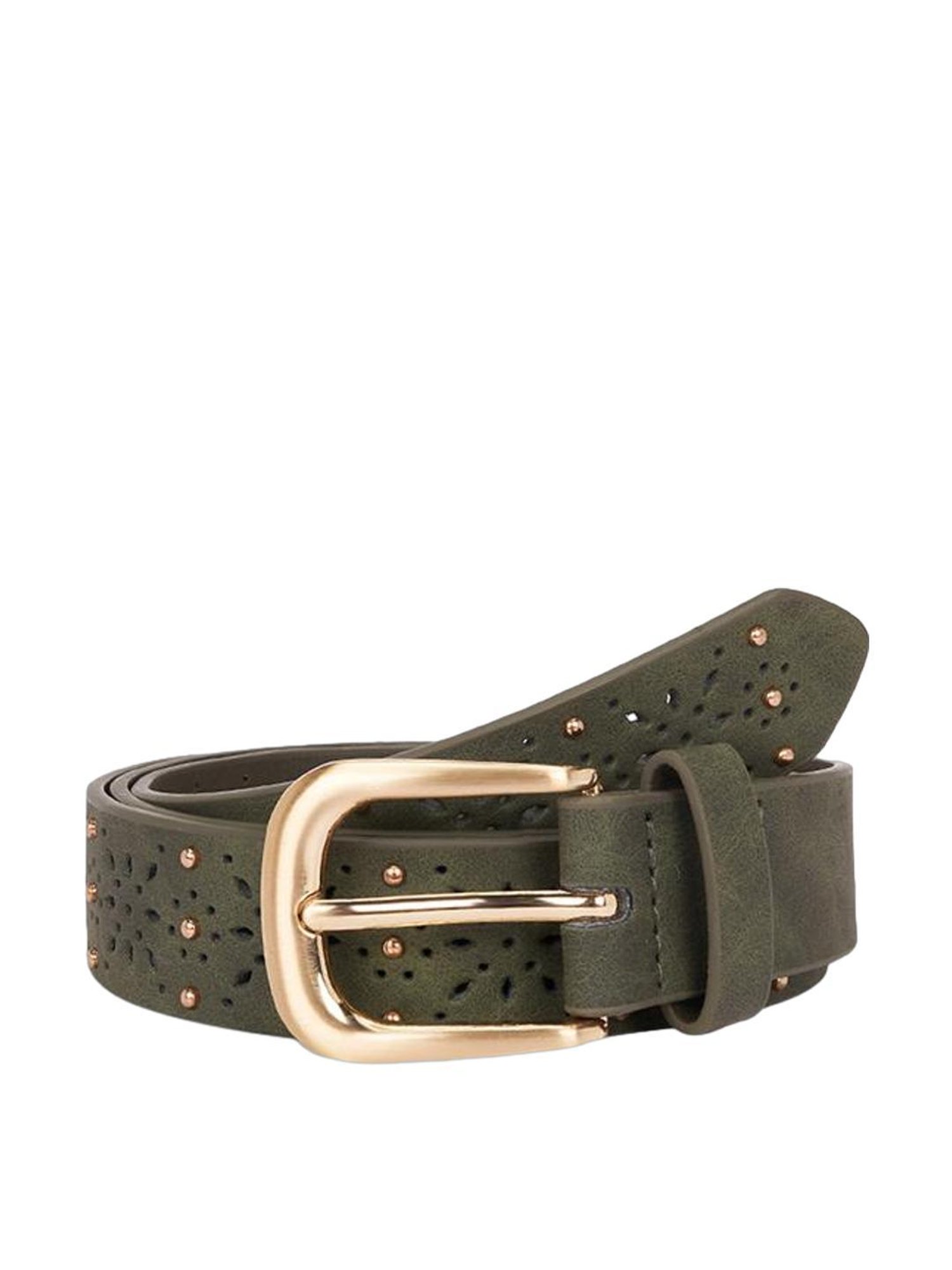 Hidesign Mariko Brown Solid Leather Narrow Belt