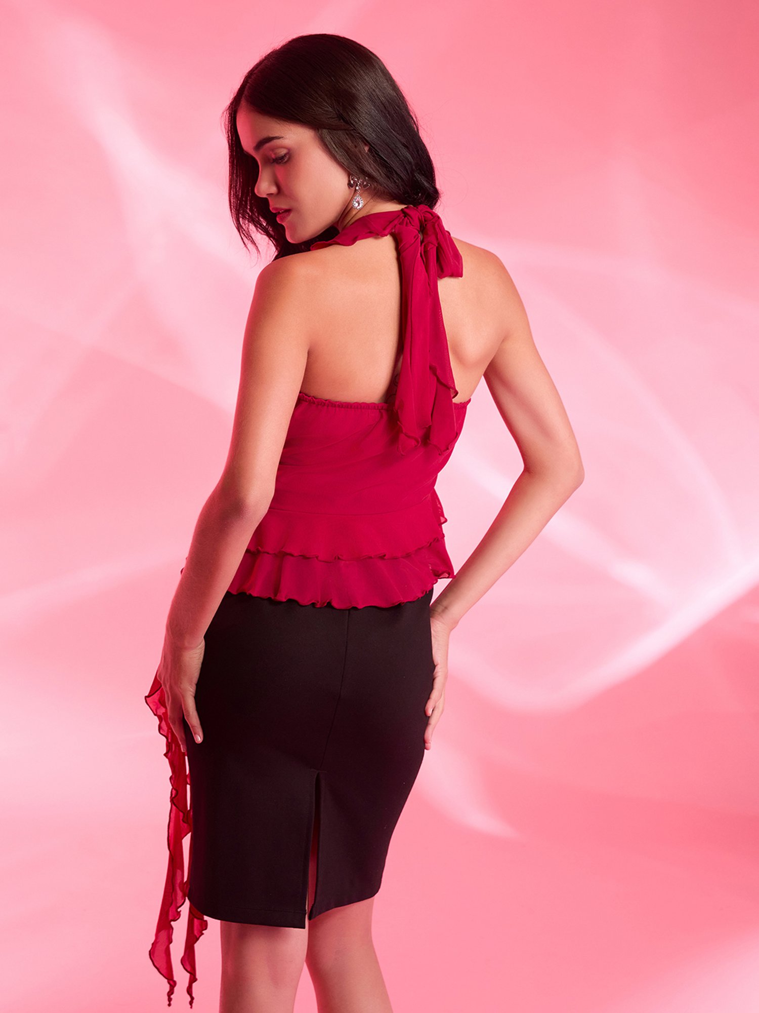 Kazo Pink Relaxed Fit Top