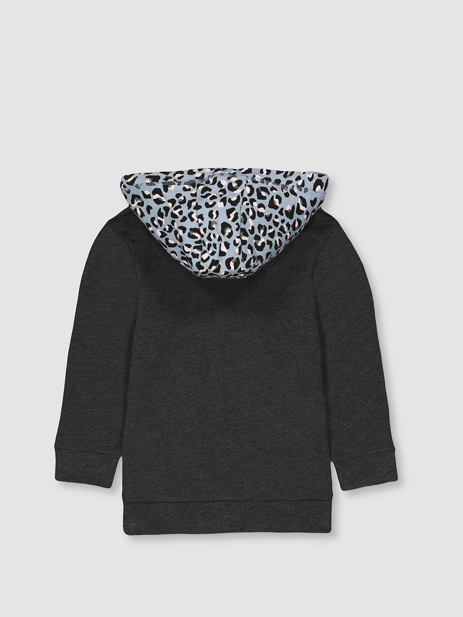 Mothercare Kids Grey Printed Full Sleeves Hooded Sweatshirt