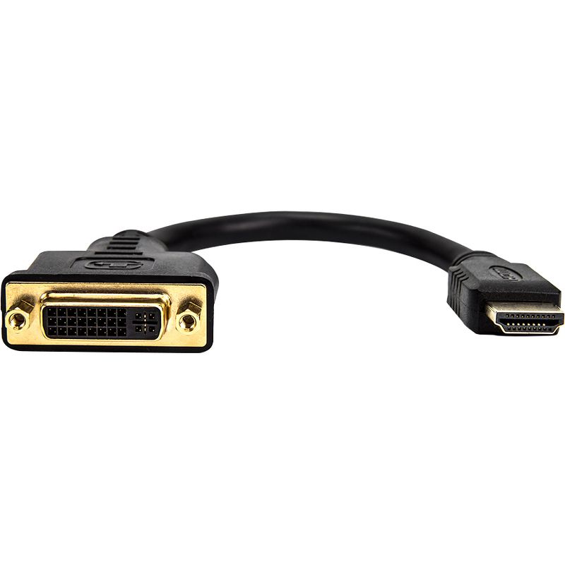 Rocstor Premium Y10A171-B1 8in HDMI to DVI-D Video Adapter F/M- HDMI Female to DVI Male